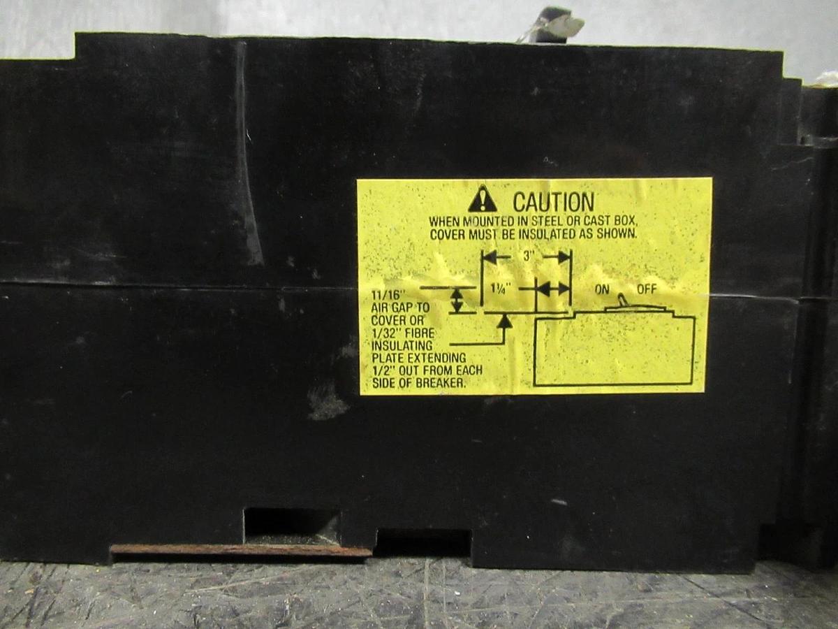 Used SQUARE D MAG-GARD BREAKER 15 AMP 600 VAC 3 POLE MODEL FAP3601513M SER 2