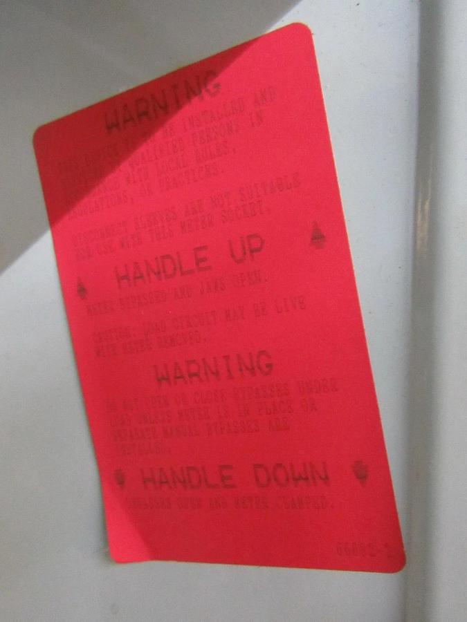 Used LANDIS & GYR 320 / 400 AMP 5 JAW METER SOCKET CAT# 42745-8 TYPE: HQ-5D 1 OR 3 PH