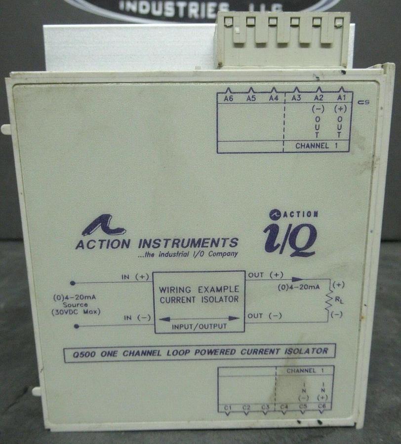 ACTION INSTRUMENTS Q500 ONE CHANNEL LOOP POWERED CURRENT ISOLATOR Q500-1B00