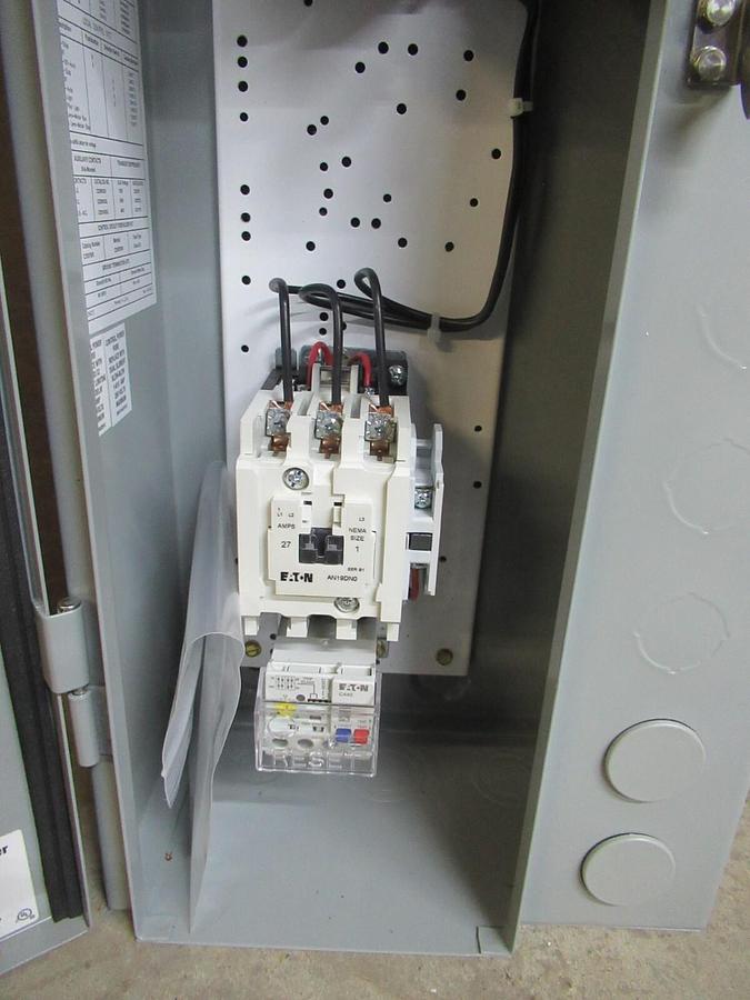 NEW SURPLUS EATON COMBINATION STARTER ECN1611AAB MODS: R63/C W/ AN19DN0 120 COIL