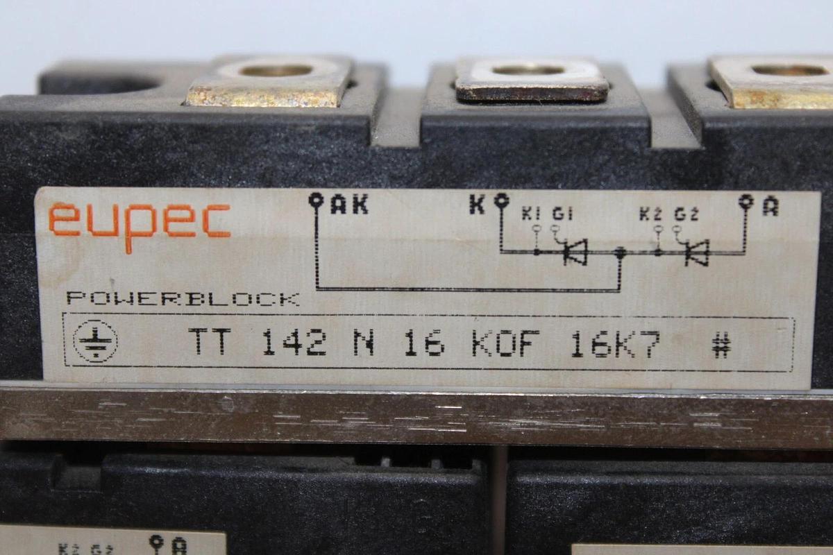Used LOT OF 3 EUPEC POWER MODULE TT-142-N-16-KOF-16K7 POWERBLOCK **WARRANTY**