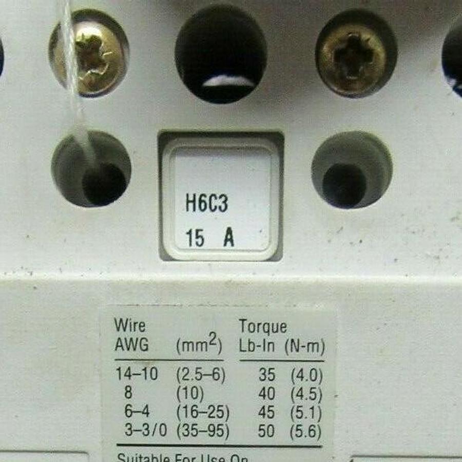 Used 50 AMP ALLEN BRADLEY BREAKER 140U-H6C3-C50 SER. B 3 POLE 480 VAC **WARRANTY**