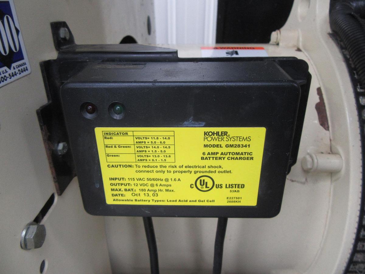 Used 45 KW PROPANE / NAT GAS GENERATOR KOHLER 120/240V 45RZG ENCLOSED VIDEO