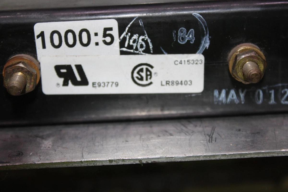 Used INSTRUMENT TRANSFORMERS CURRENT TRANSFORMER 576-102 1000:5 50-400 HZ