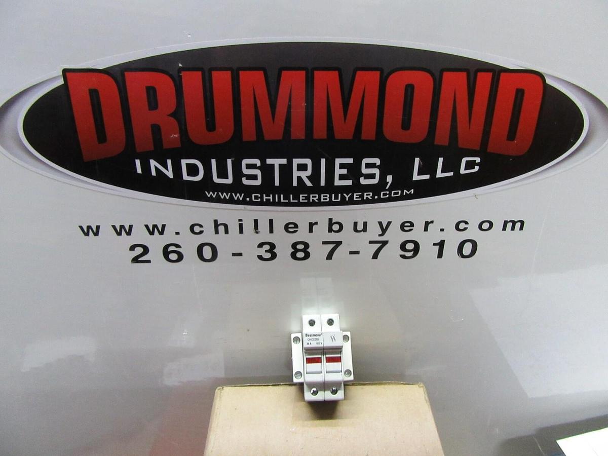 Used BUSSMANN FUSE HOLDER CHCC2DI 600 VOLT 30 AMP 2-POLE W/ AUXILLIARY CONTACTS