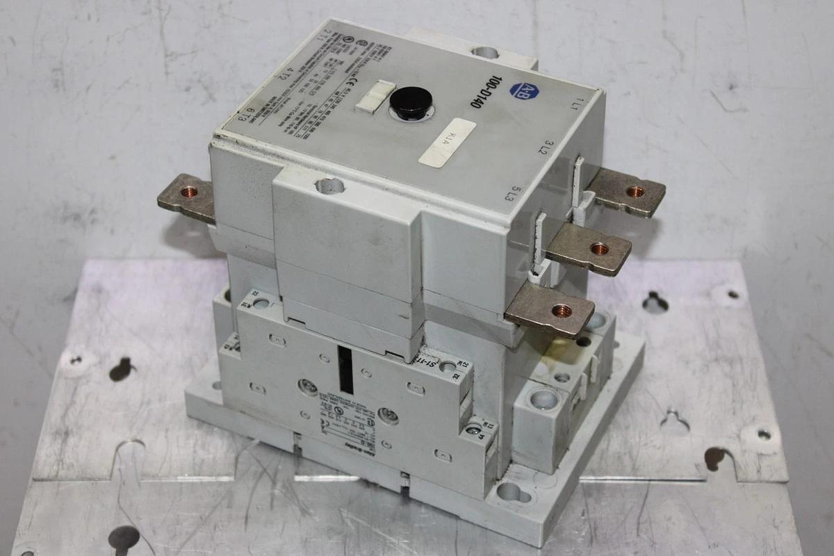 Used ALLEN BRADLEY CONTACTOR 100-D140 200 AMP 600 VAC 3-POLE 125 HP *WARRANTY*