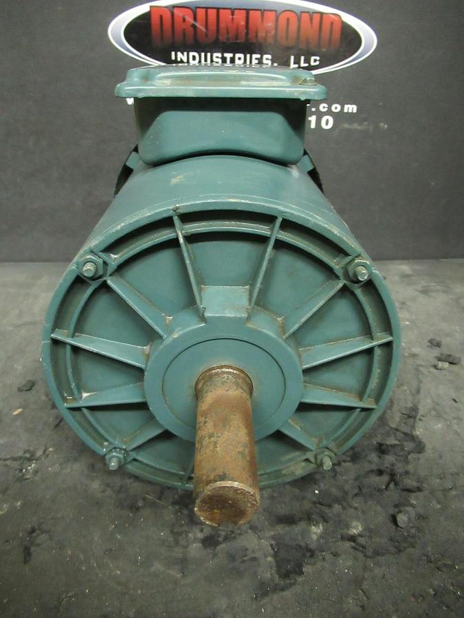 Used 1.5 HP RELAINCE ELEC MOTOR 1725 RPM 230 / 460 VP14G9244S  FJ14T FRAME  TEFC