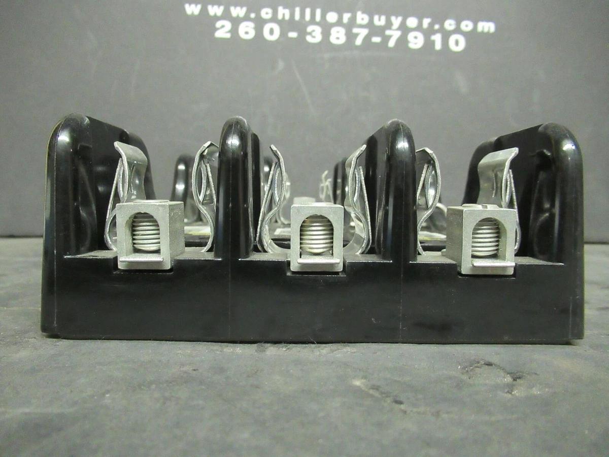 Used LITTELFUSE FUSE HOLDER LR60060-3CR FOR 60 AMP 600 V CLASS R FUSES