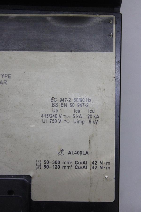 Used SIEMENS SENTRON CIRCUIT BREAKER LD63F600 500 AMP 600 VAC 3-POLE