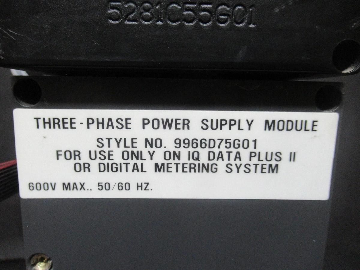 Used WESTINGHOUSE THREE PHASE POWER SUPPLY MODULE IQ DATA PLUS II 2D78522 9966D75G01