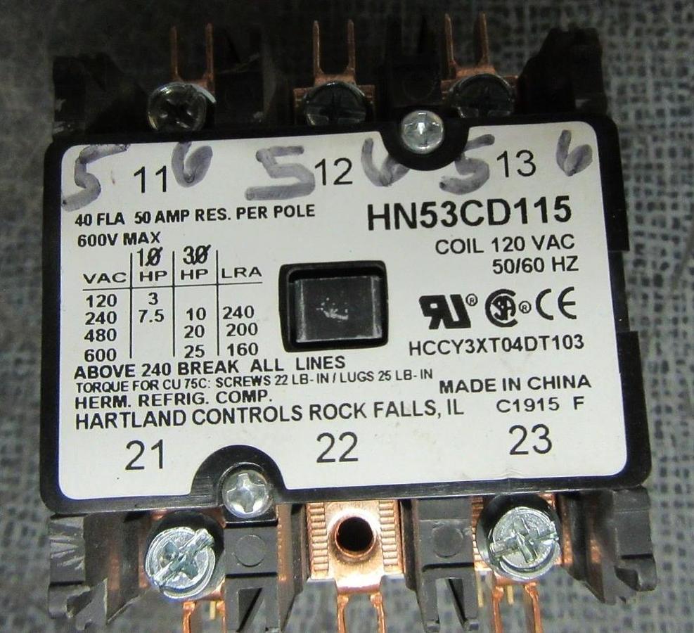 Used CARRIER HN53CD115 600V 40A 50A/RES **WARRANTY INCLUDED**
