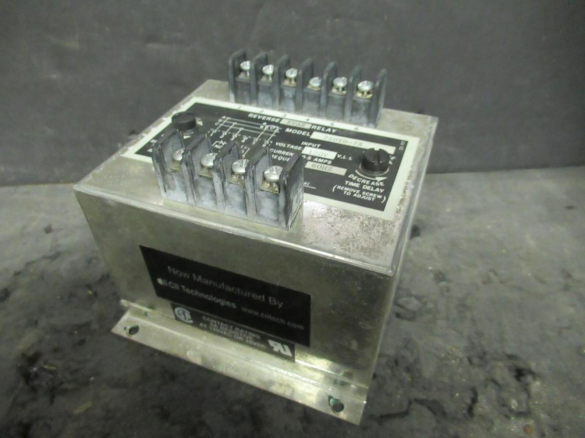 Used WILMAR ELECTRONICS CII TECHNOLOGIES REVERSE KVAR RELAY 720TD-7X 120 VAC 5 AMP