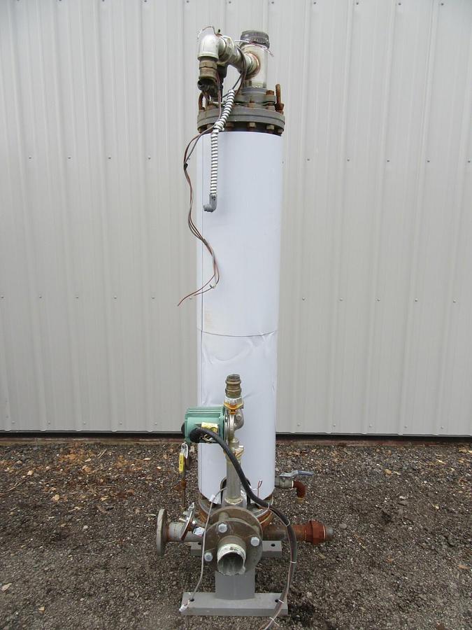 Used 8" AERCO DW TYPE HELITHERM DOUBLE WALL HEAT EXCHANGER SWDW24EC 24 SQ FT