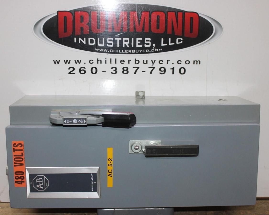 Used ALLEN BRADLEY COMBINATION STARTER 512-AJB-6P-24R TYPE 12 NEMA 0 600V 5 HP
