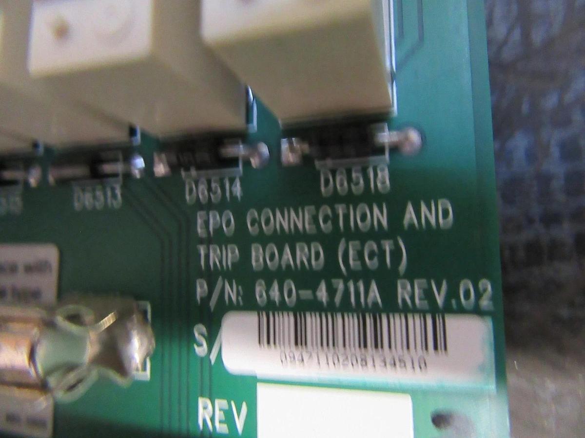 Used EPO CONNECTION AND TRIP BOARD (ECT) 640-4711A REV 02 **WARRANTY INCLUDED**