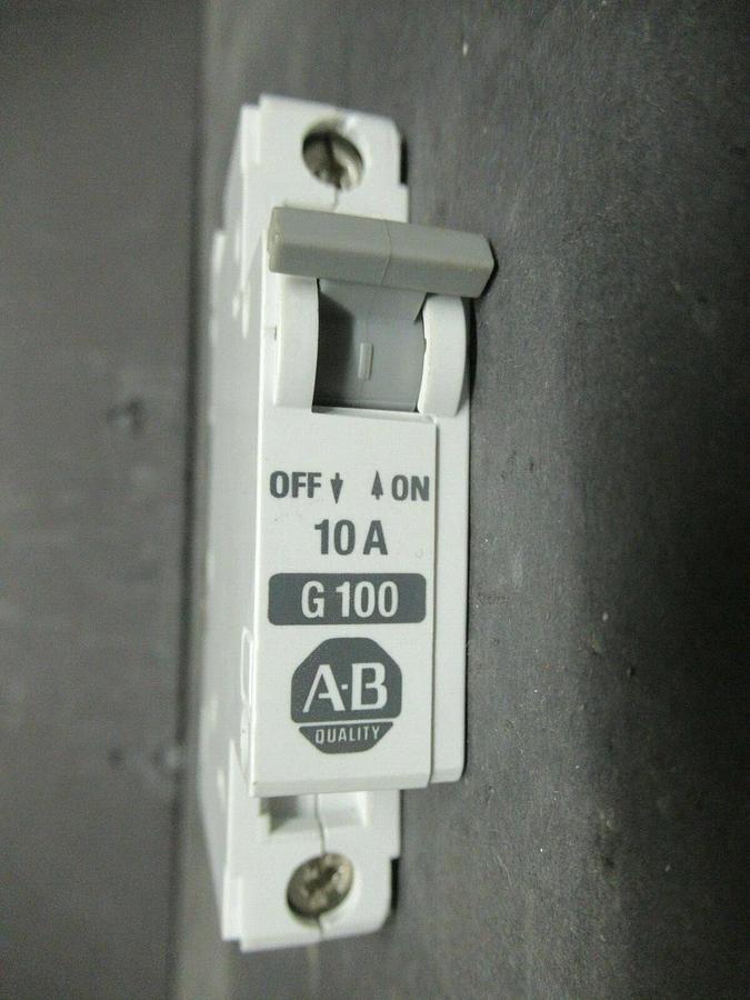 Used 10 AMP ALLEN BRADLEY BREAKER 1492-CB1 SER. B 277 VAC SINGLE POLE