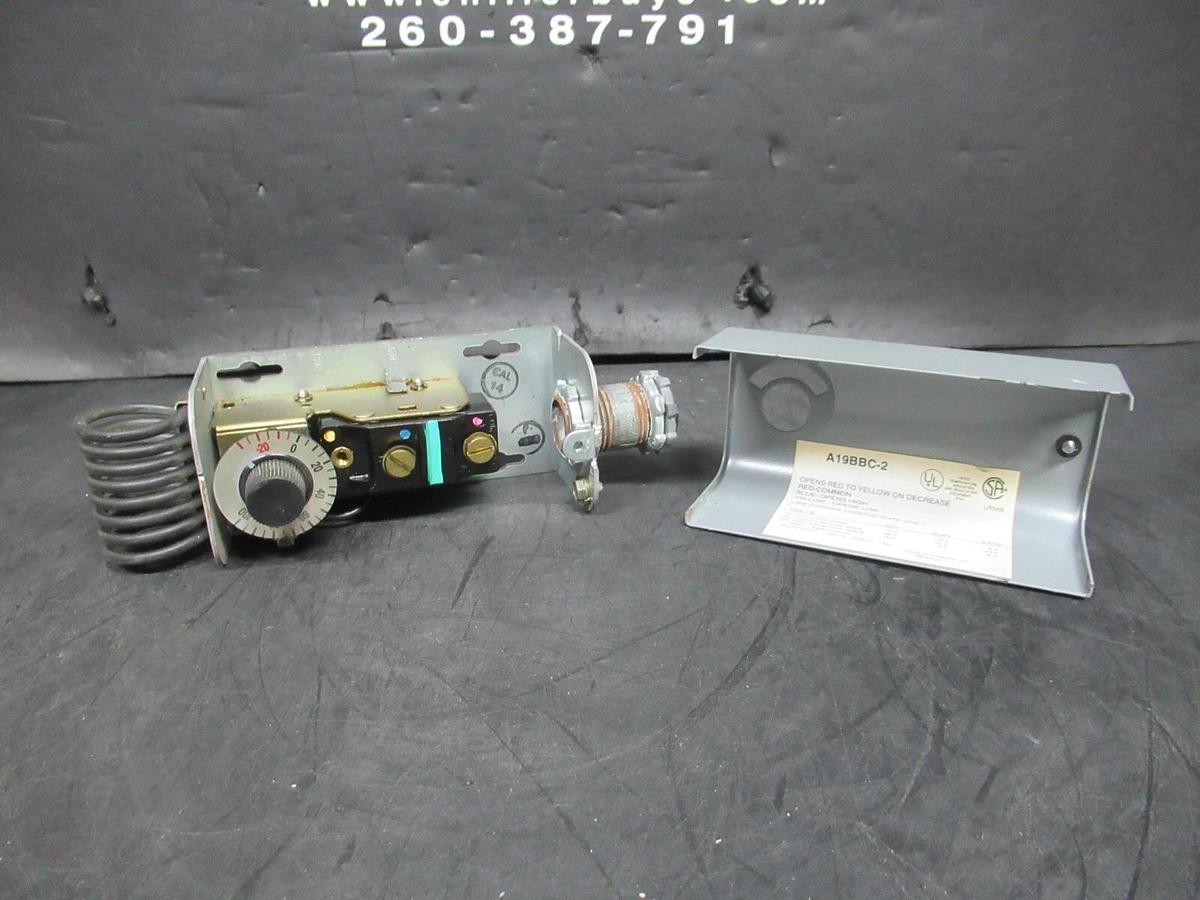 Used JOHNSON CONTROLS THERMOSTAT A19BBC-2 240 VOLT 16 AMP **WARRANTY INCLUDED**