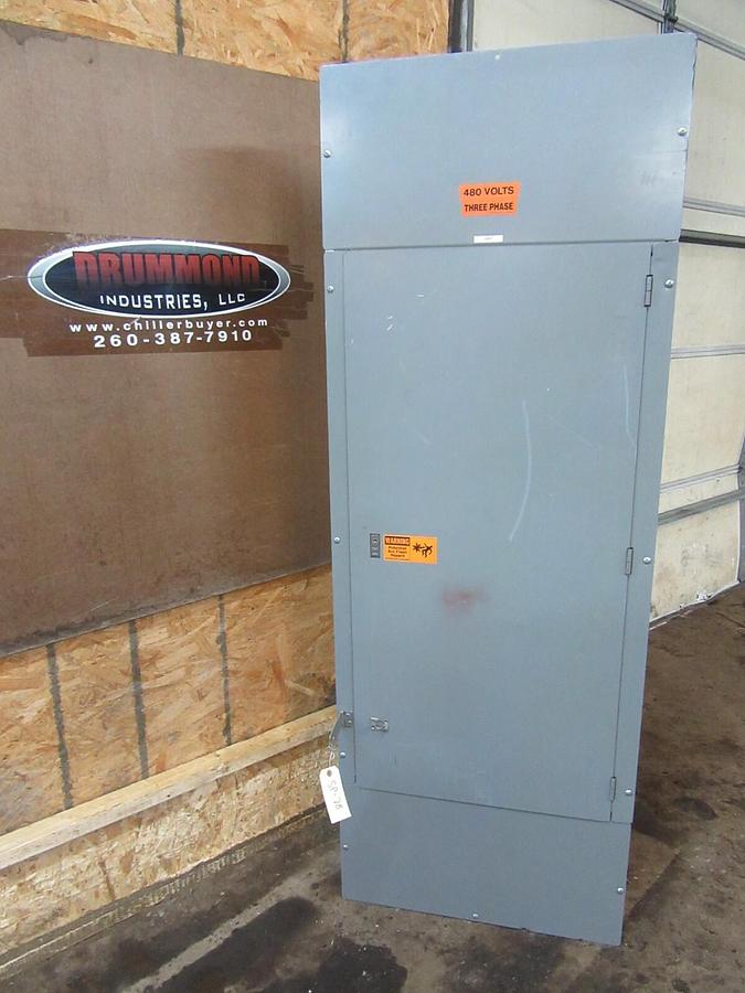 Used 400 AMP SQUARE D I-LINE PANELBOARD PANEL W/ MAIN 3 PH 4 W 600 / 480 VAC E1