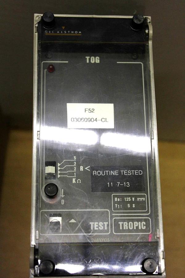 Used GEC ALSTHOM TOG TROPIC RELAY 26810103 125 VDC 03060904-CL **WARRANTY**
