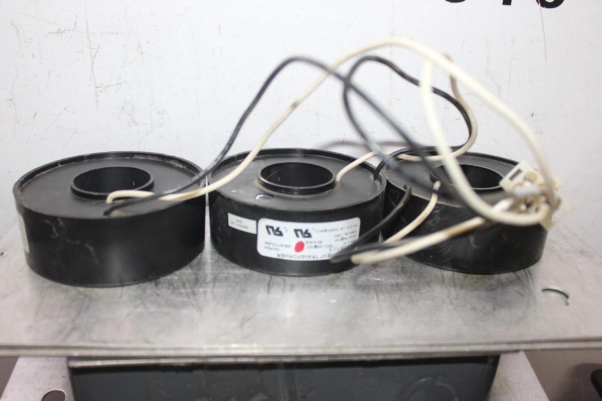 Used LOT OF 3 WICC CURRENT TRANSFORMER MW0125.1-L12 300:0.1 AMP 025-21173-009