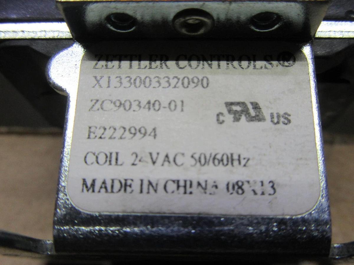 Used LOT OF 3 ZETTLER CONTROLS TRANE POWER RELAY X13300332090 ZC90340-01 600 VAC 6A