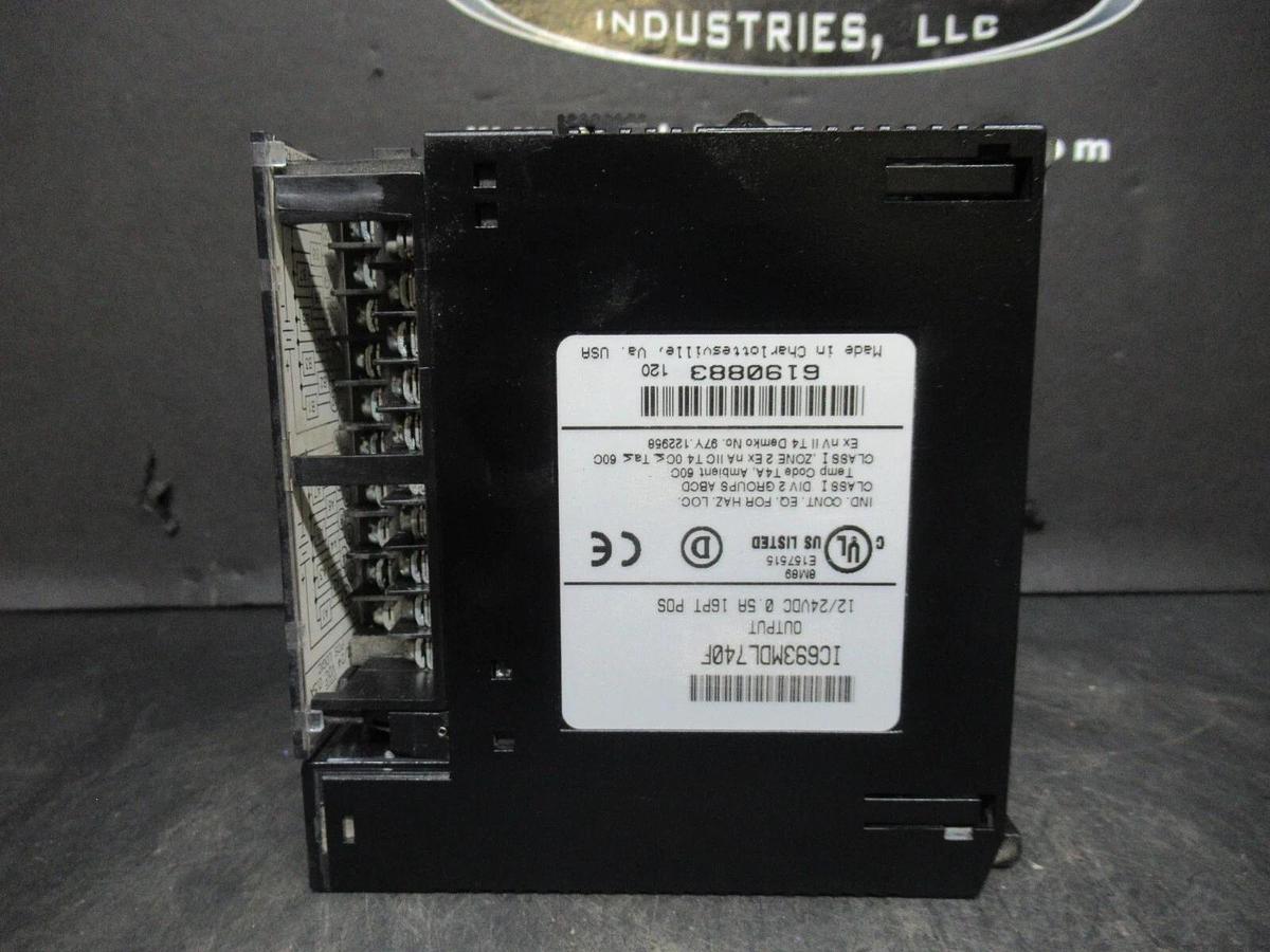 Used GE FANUC OUTPUT RELAY 24 VDC 0.5 AMP 16PT MODULE IC693MDL740F **WARRANTY**