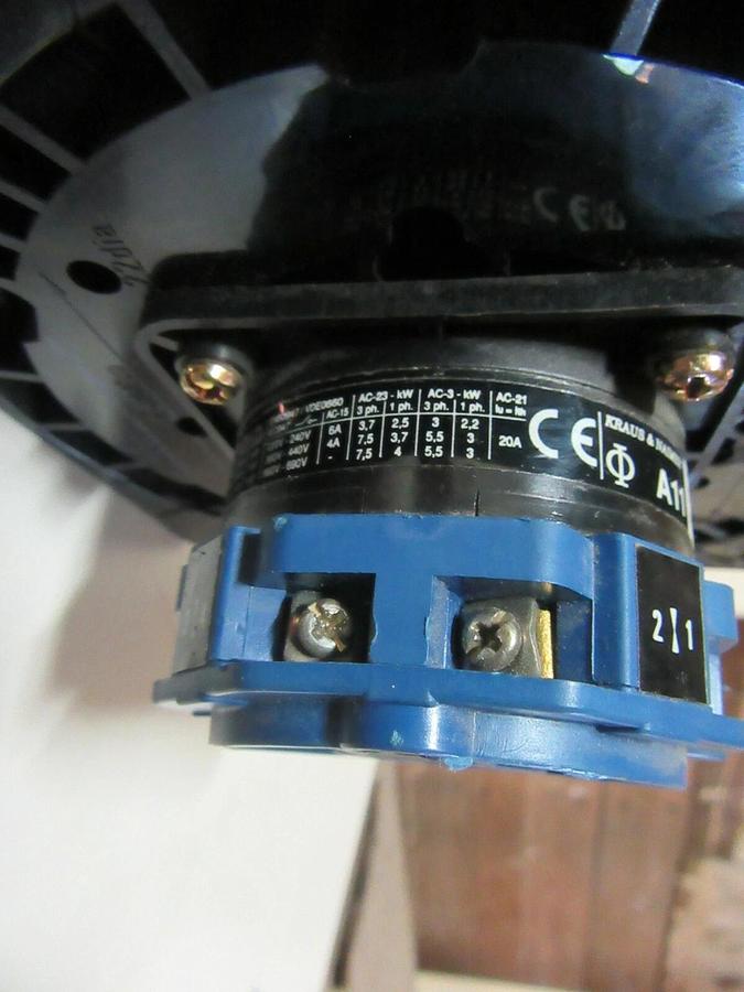 Used KRAUS & NAIMER 240 A C315 MULTI-POLE ROTARY DRUM SWITCH W/ A11 AUX 75 HP 480 VAC