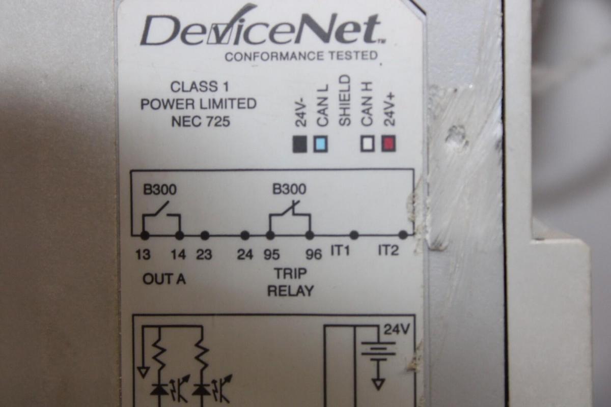 Used ALLEN BRADLEY DEVICENET OVERLOAD RELAY 592-EC1CC 193-ECPM2 5-25A 600V