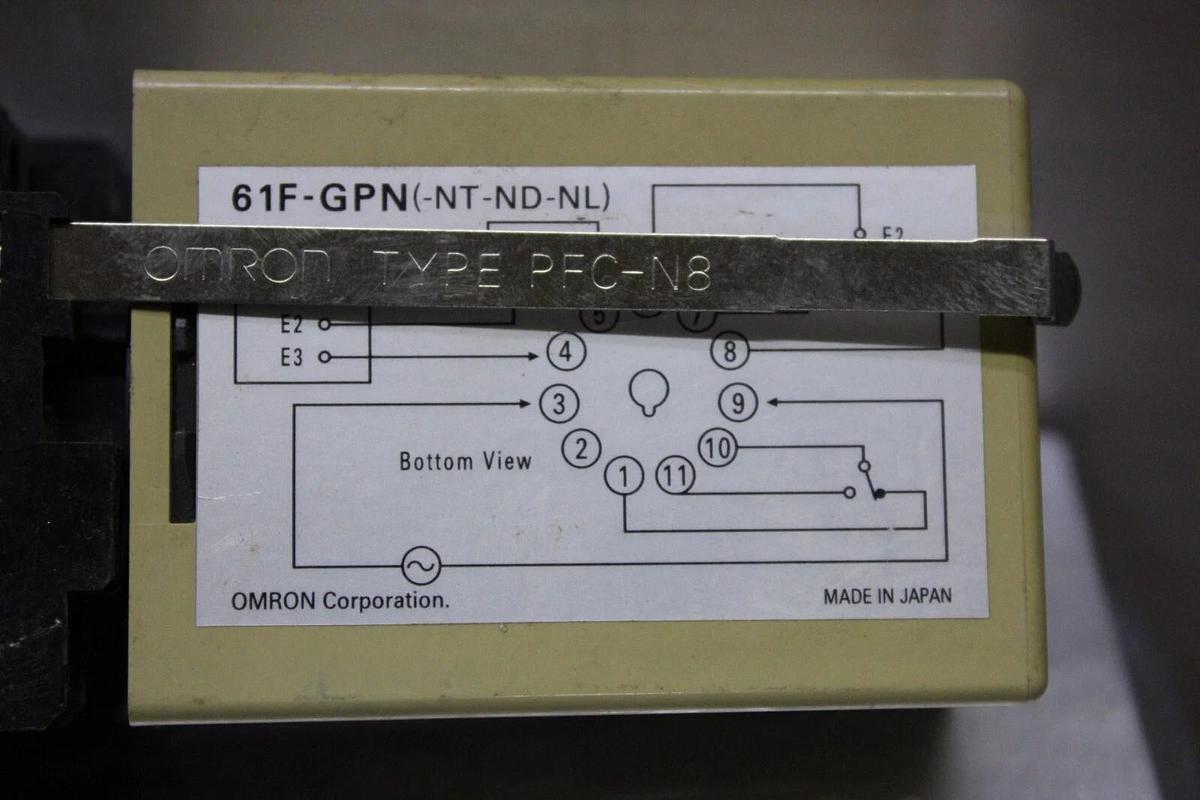 Used OMRON FLOATLESS LEVEL SWITCH 61F-GP-NL2KM 100 VAC 3.5 VA 50/60 HZ **WARRANTY**