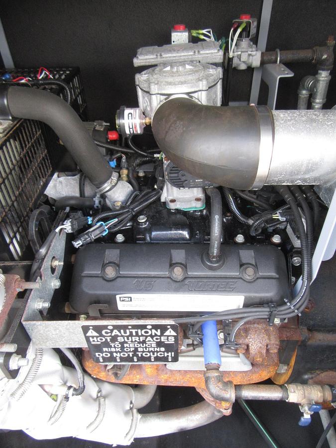 Used 30 KW GENERATOR MTU 4.3 NAT. GAS LP PROPANE 120/240 VOLT 1PH 207 HRS 40KW 2017