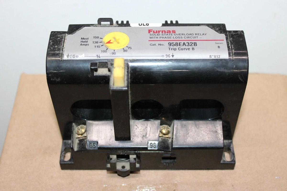 Used FURNAS OVERLOAD RELAY 958EA32B SER. B 75-150 AMP **WARRANTY INCLUDED**