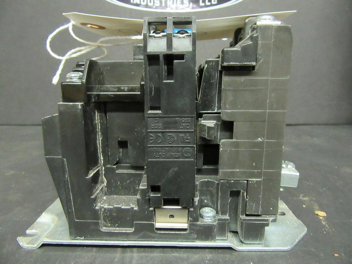 Used ALLEN BRADLEY CONTACTOR 500F-BOD930 SER. C NEMA: 1 10 HP 600 VAC COIL: 120 VAC