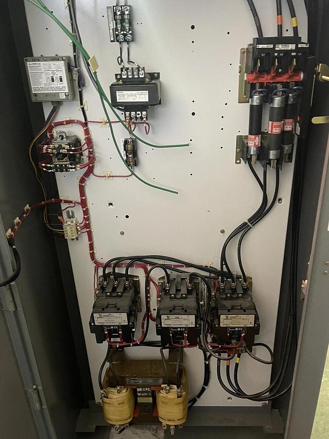 Used 50 HP SQUARE D REDUCED VOLTAGE STARTER 100 AMP SIZE 3 460 VOLT 8606SEG1JV81ACFF