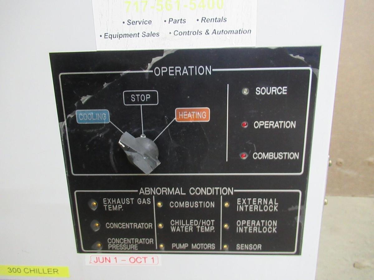 Used TRANE THERMACHILL CONTROL PANEL FOR ABSORBTION CHILLER 180-220 VAC 46.5-50.9 AMP