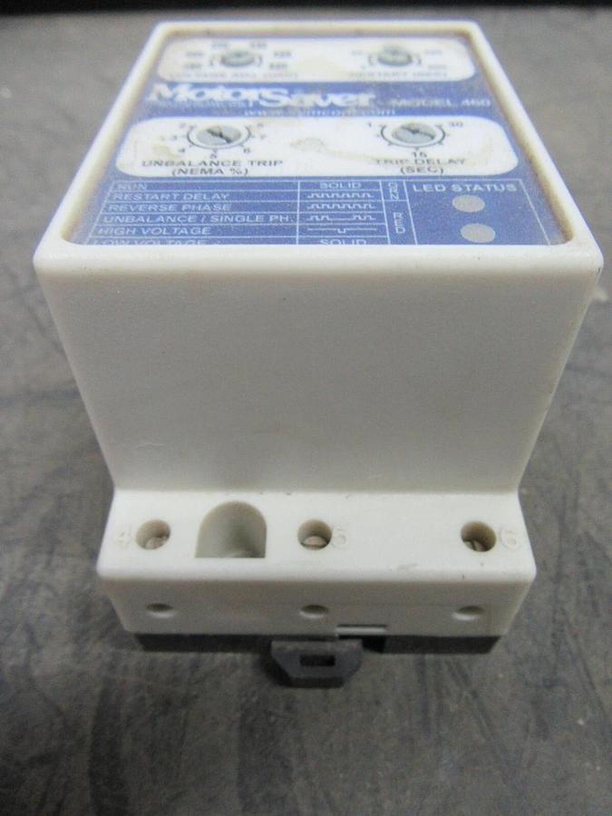 Used SYMCOM MOTOR SAVER MODEL 460 THREE PHASE MOTOR PROTECTOR 480 VAC