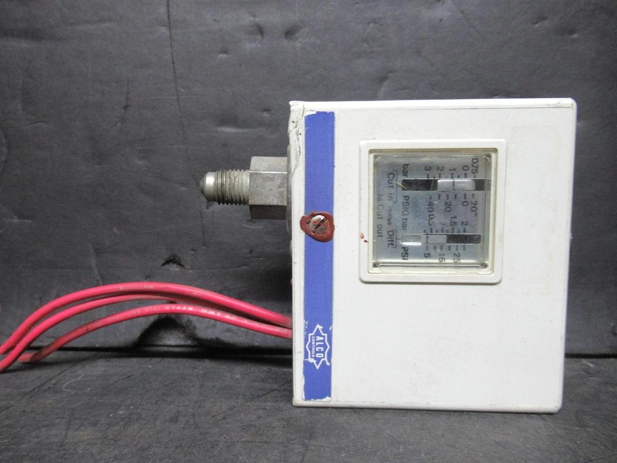 Used ALCO LOW PRESSURE CONTROL FF115 (A22-112) 10 AMP 240 VAC 44 PSI **WARRANTY**