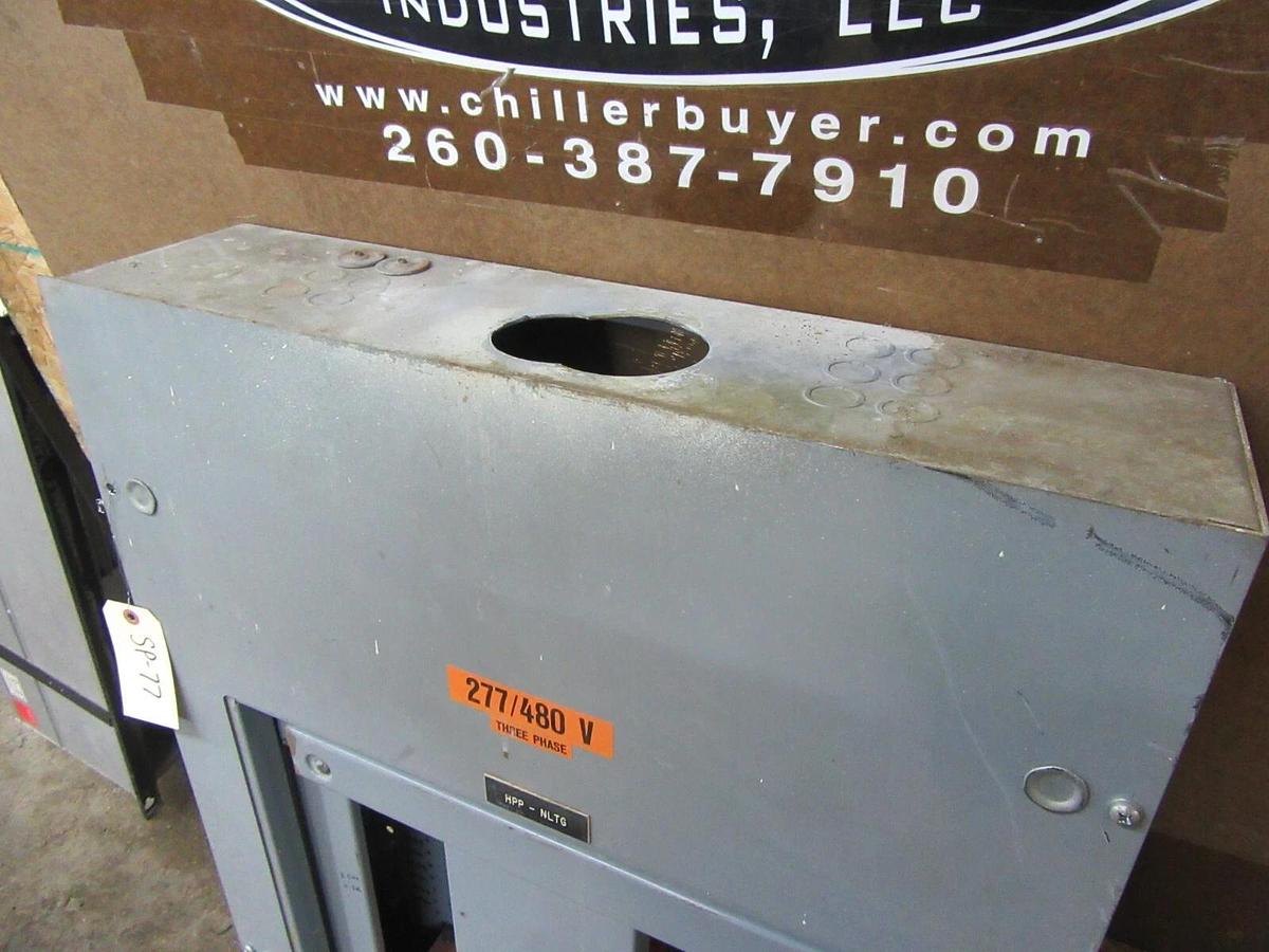 Used 225 AMP SQUARE D I-LINE PANELBOARD PANEL MAIN LUG MLO 3 PH 4 W 600 / 480 VAC E1