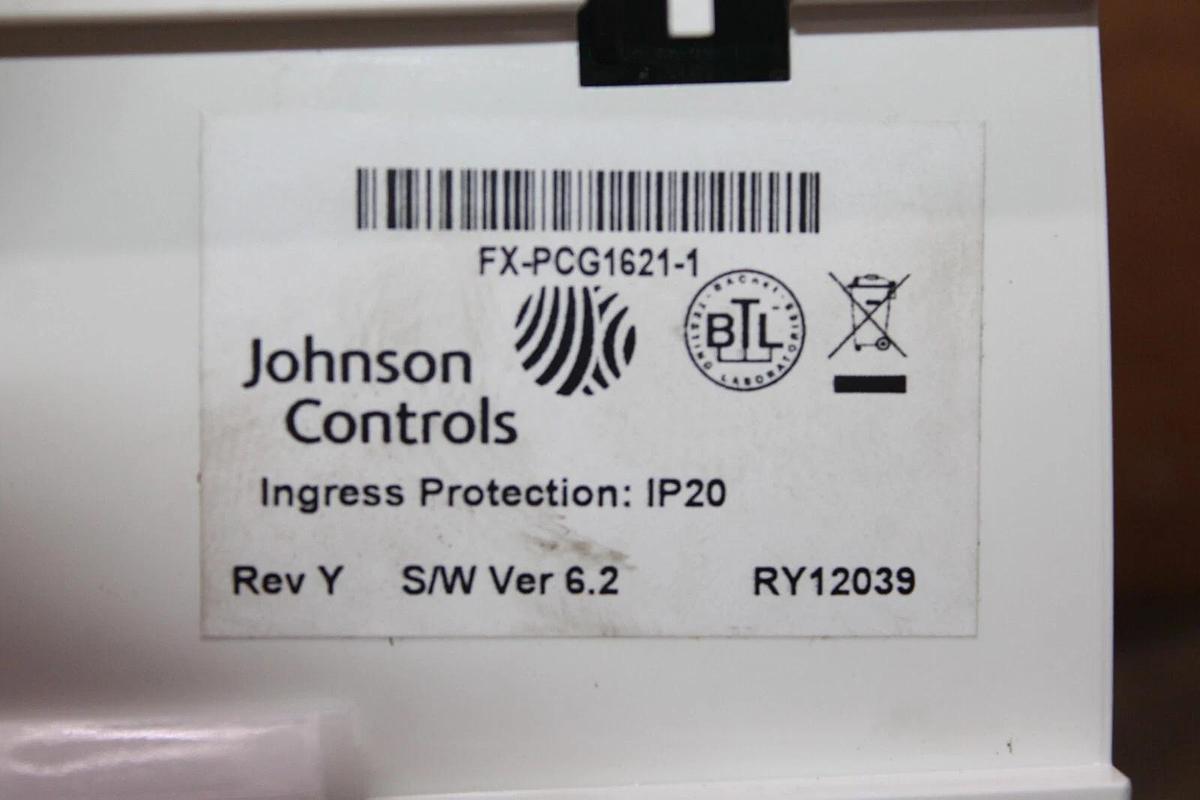 Used JOHNSON CONTROLS PCG PROGRAMMABLE LOGIC CONTROLLER FX-PCG1621-1