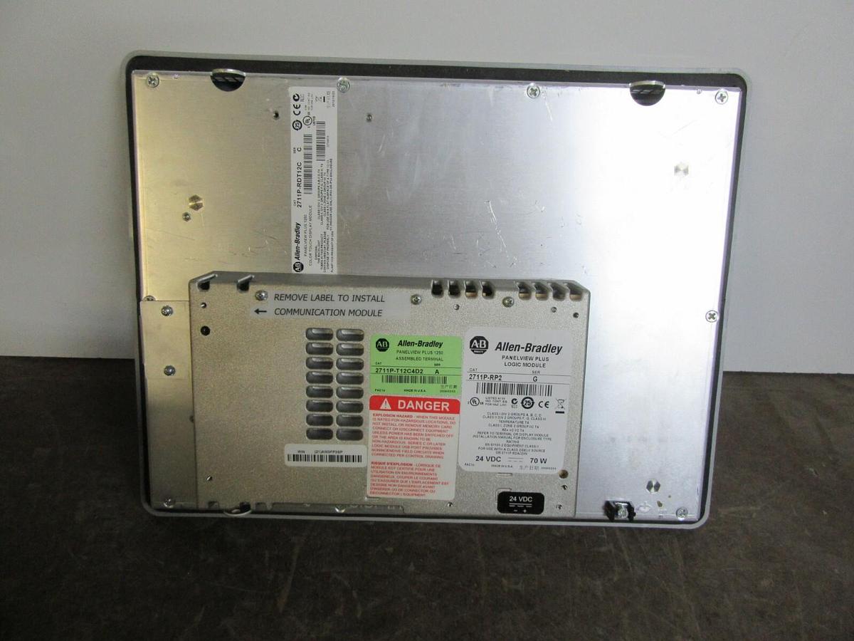 Used ALLEN BRADLEY PANELVIEW PLUS 1250 2711P-RDT12C 24 VDC 70 WATT **WARRANTY**