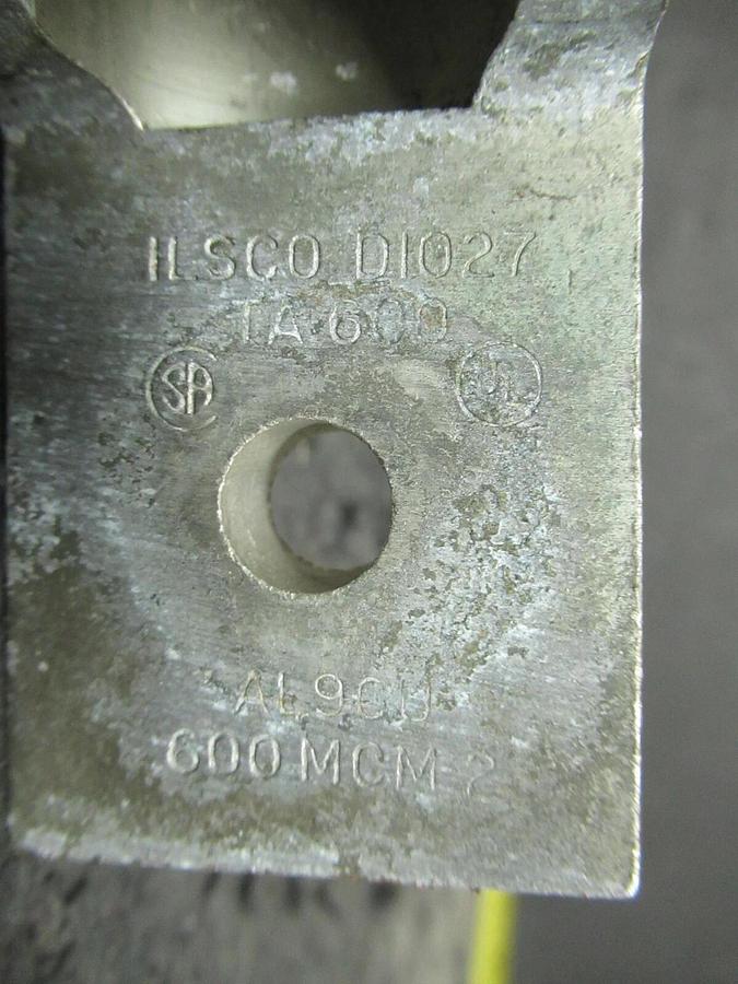 Used (6) QTY ILSCO TA-600 1 (SINGLE) BARREL MECHANICAL CONNECTOR LUG TAP 600 MCM - 2