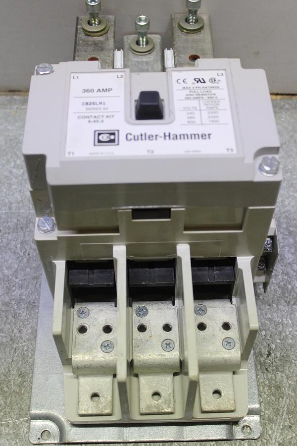Used CUTLER HAMMER CONTACTOR CE15LN3 600 VAC 85 AMP 75 HP 3-POLE 3-PHASE