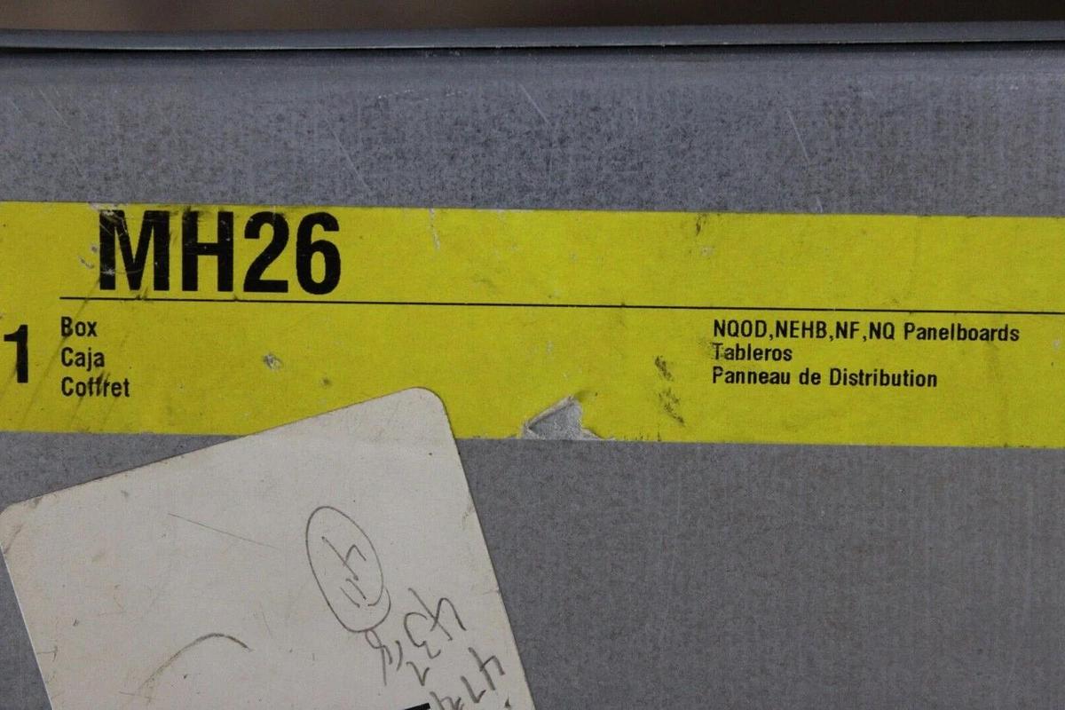 Used SQUARE D NQ SERVICE PANELBOARD MH26 NC26S 100A 240 VAC 3-PHASE