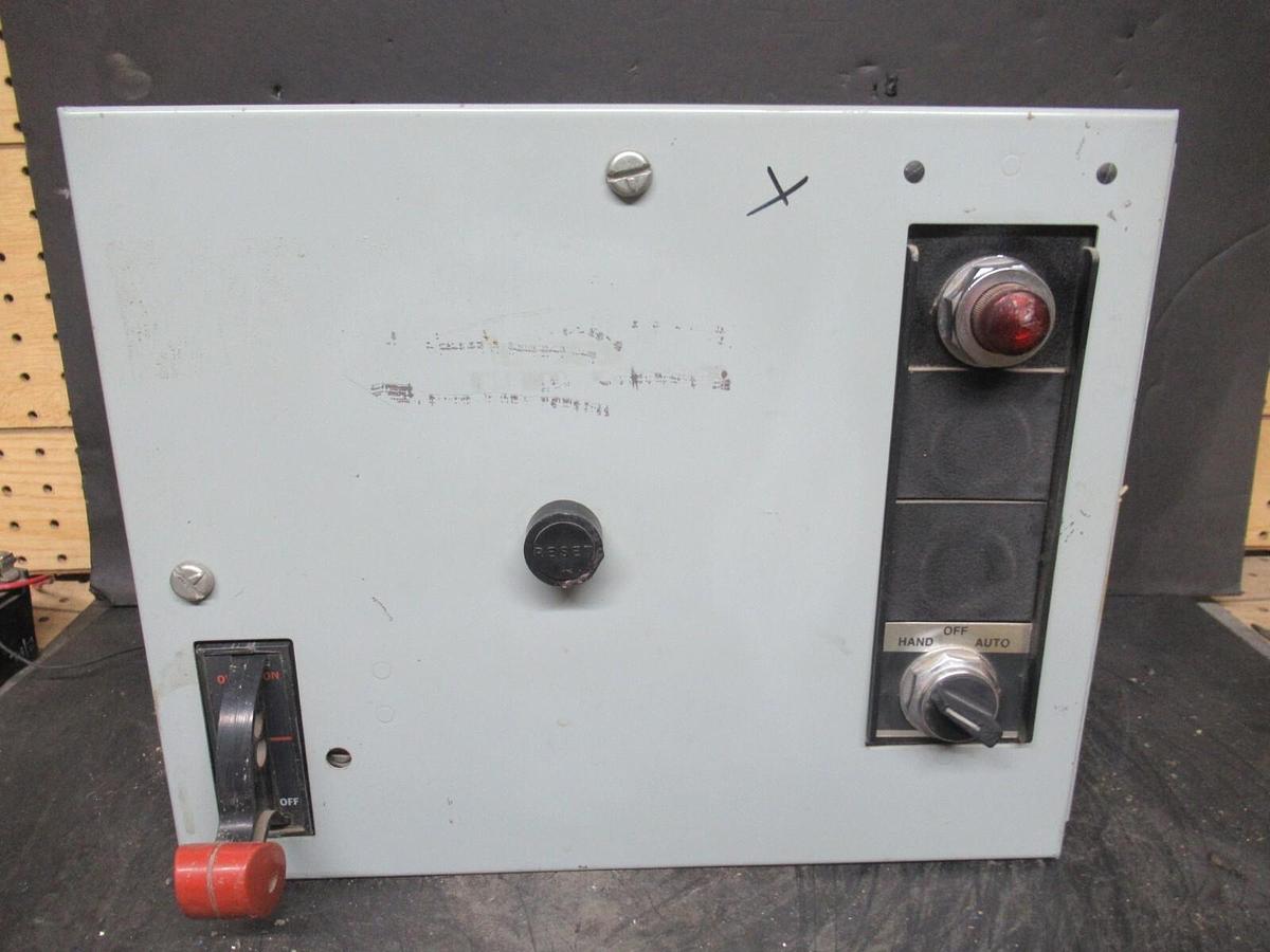 Used GE MCC MOTOR STARTER CONTROL 12" 8000 SER. W/ CR306C0**AATA NEMA SIZE 1 27 AMP