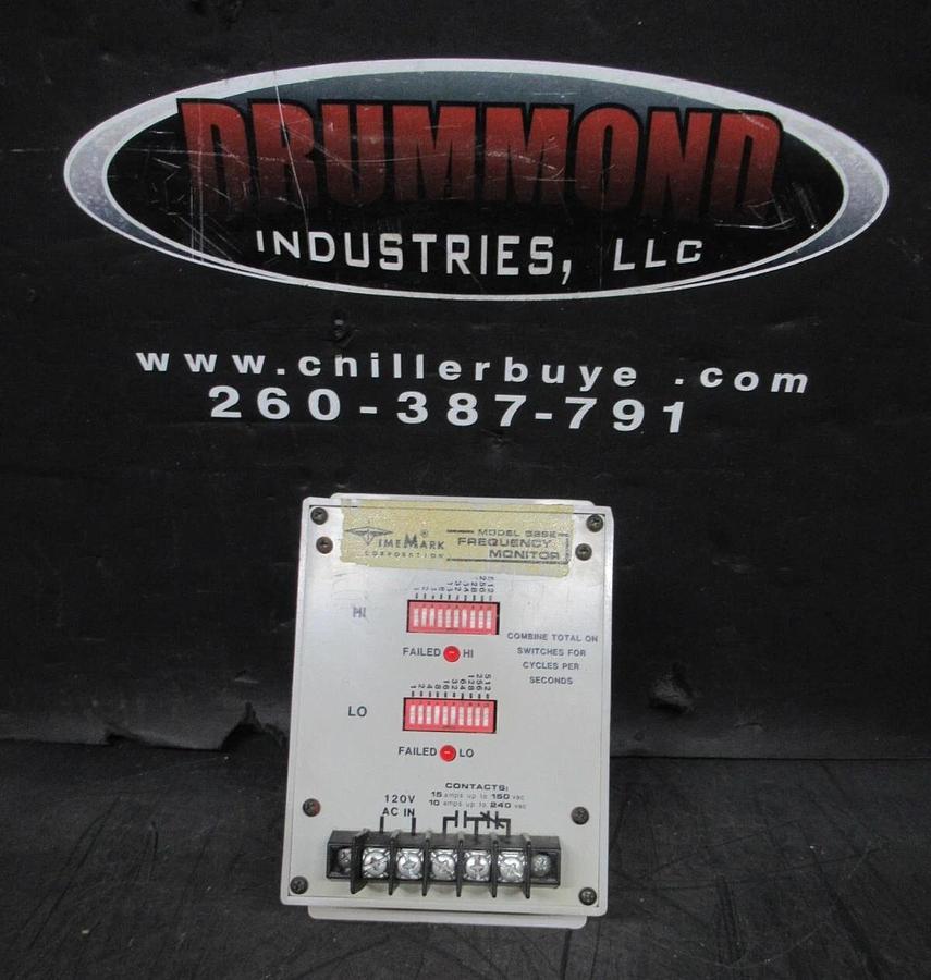 Used TIMEMARK FREQUENCY MONITOR B292 SUPPLY: 120V CONTACT: 150/240 VAC @ 15/10 AMP