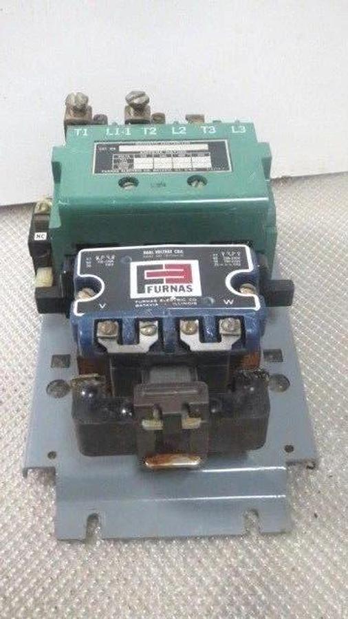 Used FURNAS STARTER SIZE 4 120 AMP 600V W/ DUAL VOLTAGE 120/240 VAC #42HB32AAD8X111