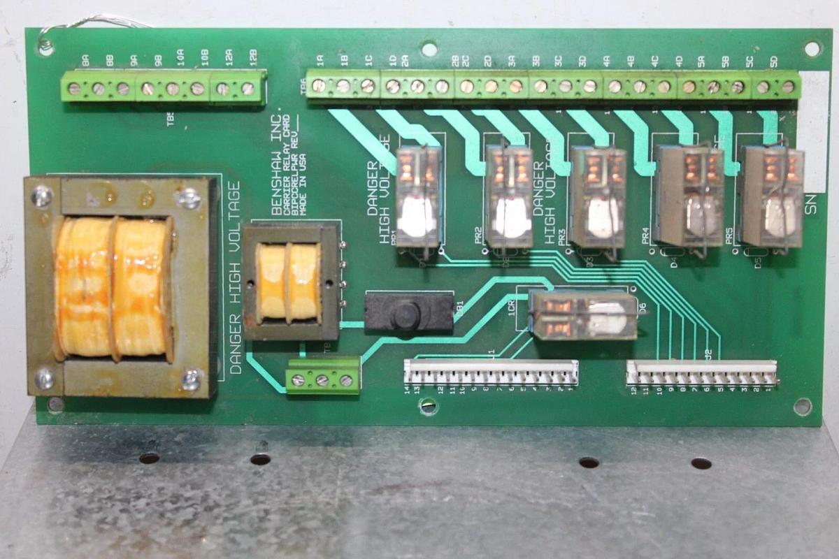 Used BENSHAW CARRIER RELAY CARD CIRCUIT BOARD BIPCCRELPWR **WARRANTY**