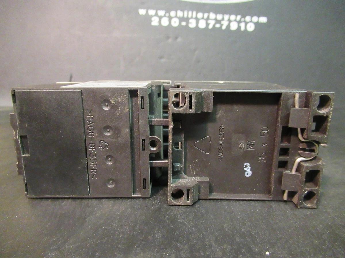 Used SIEMENS STARTER 3RT1017-1AK61 20 AMP 600 VAC 10 HP W/ 3RU1116-1JB0 OVERLOAD