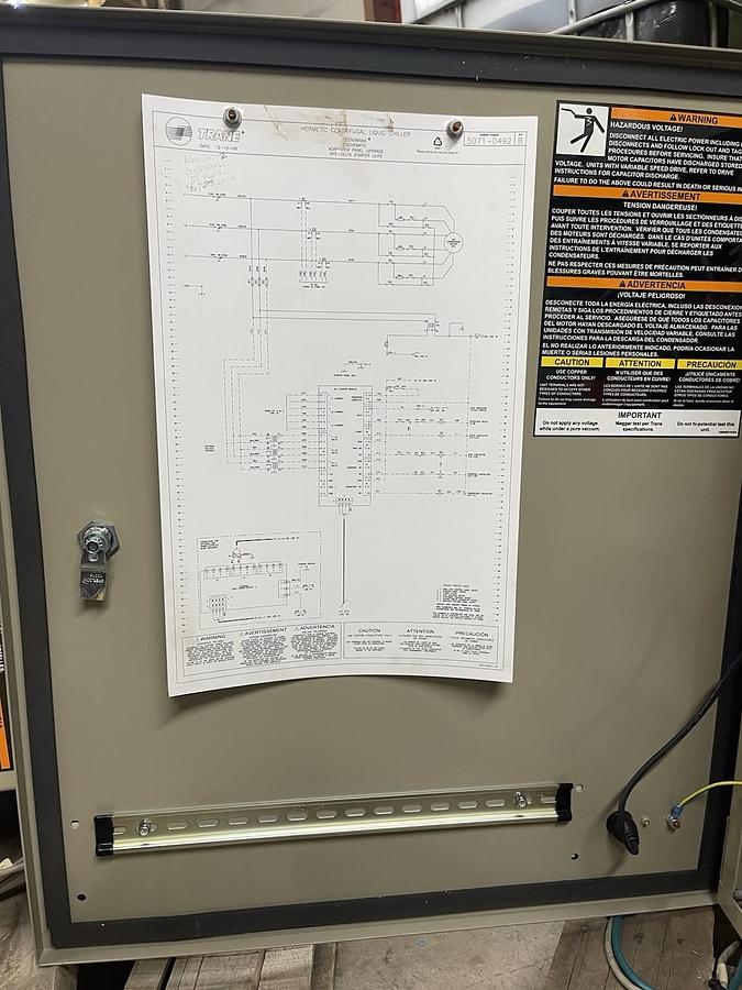 Used TRANE RETROFIT TRACER ADAPTIVIEW CHILLER CONTROL CVHE320 W/ TOUCHSCREEN DISPLAY