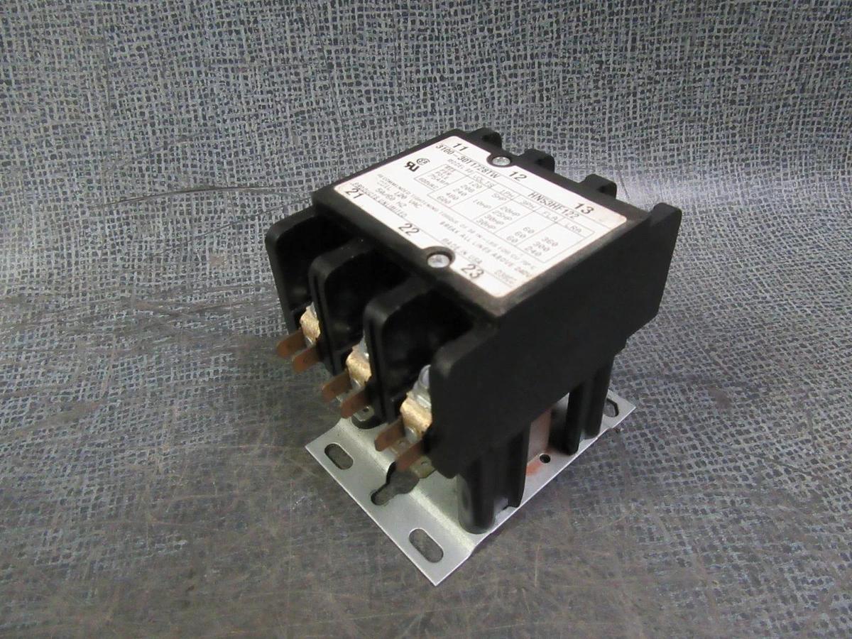 Used PRODUCTS UNLIMITED CONTACTOR 3100-30T1728TW HN53HF122 600V 60A 75A/RES 10HP