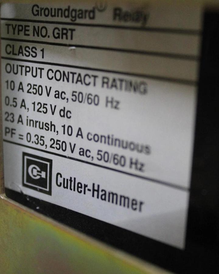 Used CUTLER-HAMMER GROUNDGARD RELAY SWITCH 5264C09H03 *WARRANTY*
